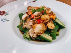 秋葵拌扇贝-双合园·海鲜水饺青岛菜(万佳广场店)