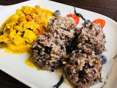咖喱鸡胸糙米饭-人鱼崛起低卡健康餐(大华店)