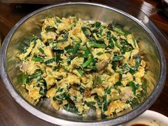 韭菜蚬肉炒老蛋-农汤老店(顺联公园里店)