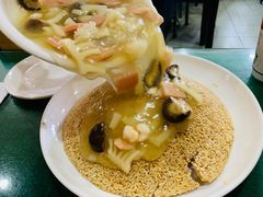 三鲜锅巴-北大地皖峰饭馆