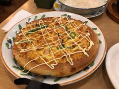 鸡肉披萨配蛋黄酱-萨莉亚意式餐厅(特力时尚汇店)
