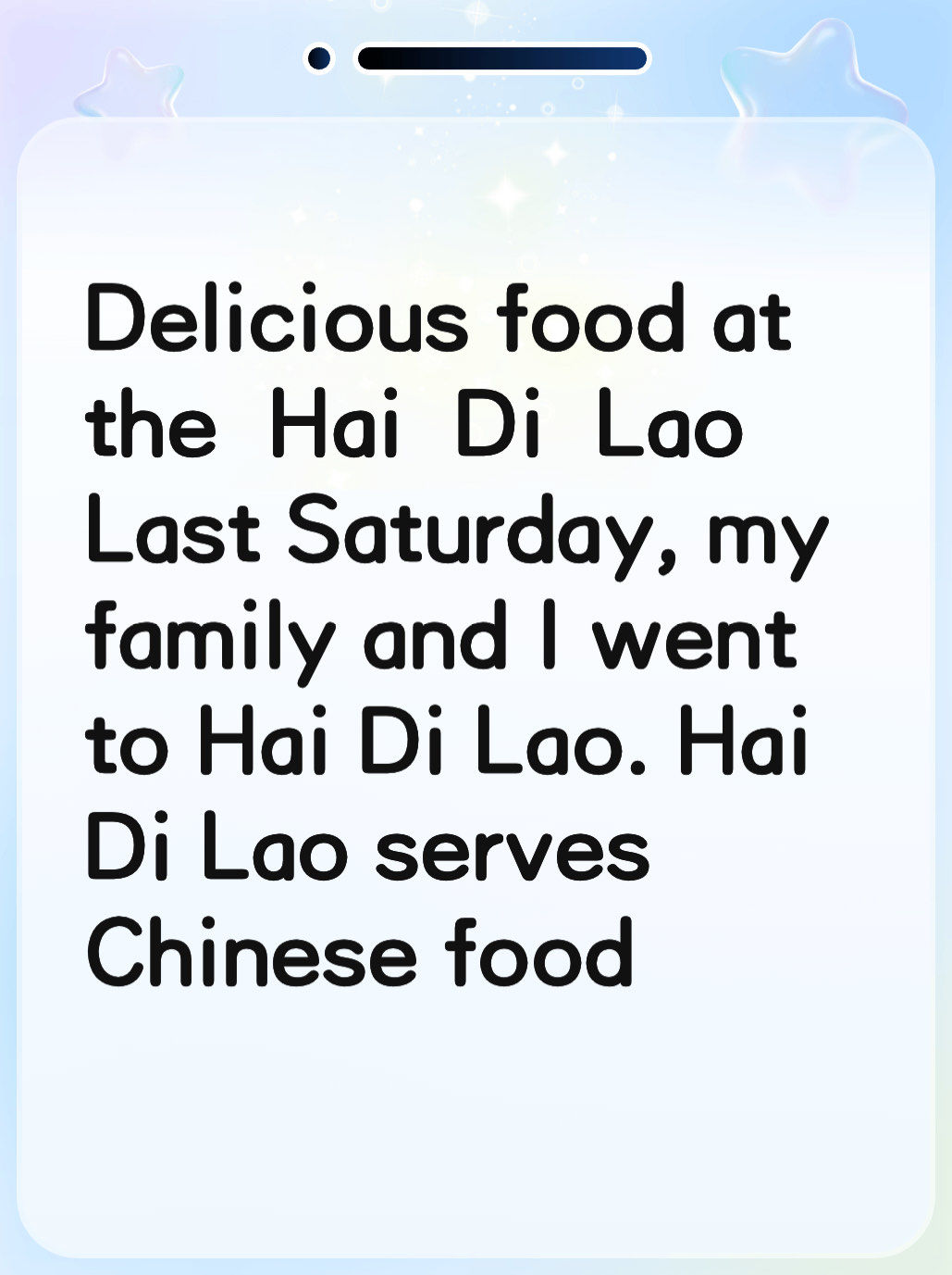 delicious food at th