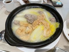 濃湯魚腐肉丸煲紹菜心-益健美食大广场(北岭店)