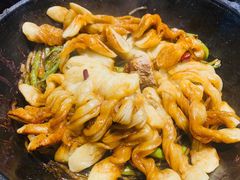 排骨豆角卷子-华盛园卷子王农家菜水库鱼