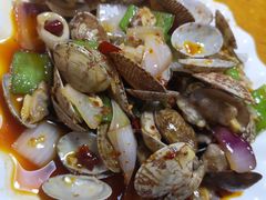 爆炒花斑蛤-温州一家人美食(西木头市店)