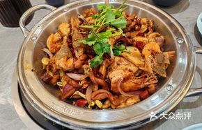 Dry Pot Shrimp and Pork Tenderloin