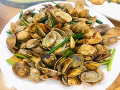 姜葱炒花甲-七鲜渔港美食餐厅(巽寮湾海景店)
