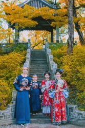 -后宫·古装汉服京剧儿童亲子全家福摄影