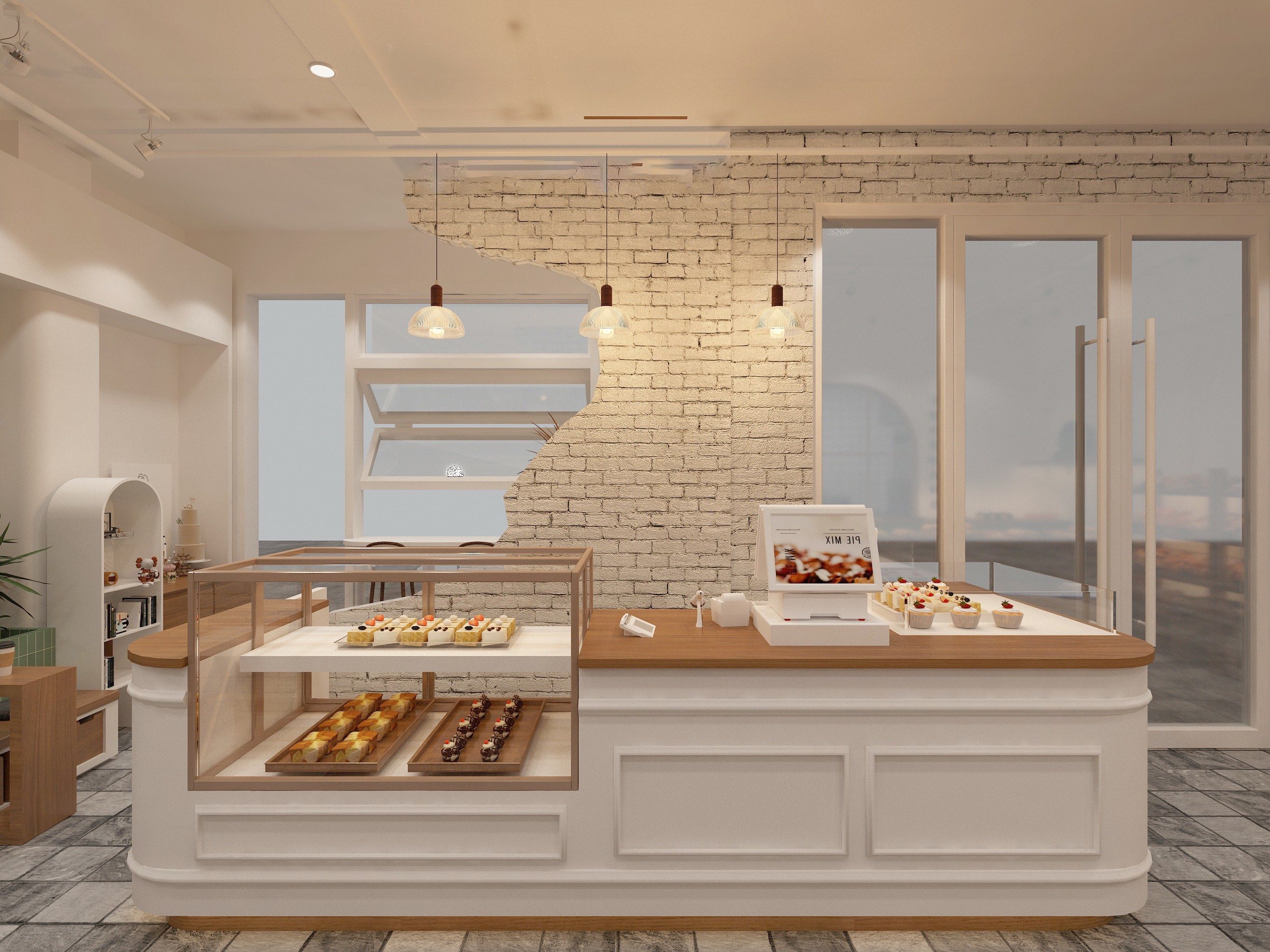 艺术气息的烘焙店装修设计图