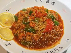 肉多多小龙虾尾拌面-友达面馆(广州总店)