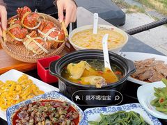 -七的湖·晚芳亭·阳澄湖农家菜·大闸蟹(莲花岛店)