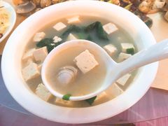 青蛤小白菜炖豆腐-四海鲜渔家菜(黄金海岸店)
