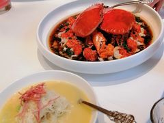 葱油蒸红膏蟹-玫瑰厅上海菜(兴国路店)