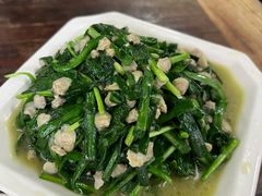 韭菜炒蚬肉-吾介小籠館