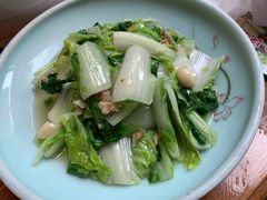 奶白菜炒油渣-小湘旺臭鳜鱼(百子湾店)