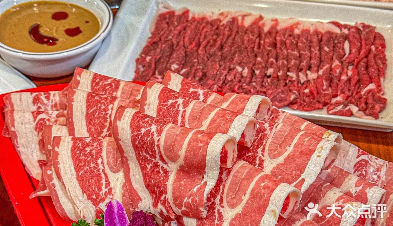 在金桥，吃到了地道的老北京铜锅涮肉