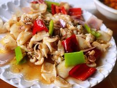 辣炒鱿鱼-蓝湾碧波·老字号·疍家非遗海上餐厅