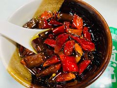 现炸辣椒油-同城四季爆肚涮羊肉(安华里店)