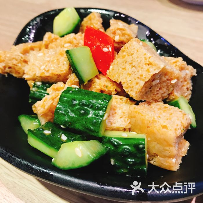 老班长手工灌汤包(龙华九方店)面筋拌黄瓜图片 第7张