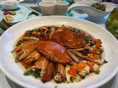 葱油蒸膏蟹-阿明小菜·海鲜·上海菜(梅陇华理店)
