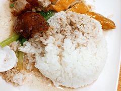 烧鸭拼盐焗鸡饭-粤华烧腊(胥口店)