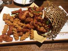 -东来菜馆•手抓海鲜家常菜•海鲜锅贴(鸽子窝店)