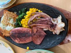 蒜香鸡排配鱿鱼-萨莉亚意式餐厅(东川路店)
