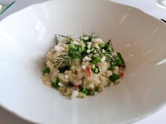 帝王蟹蟹肉烩饭配甜豆和莳萝-Jean Georges