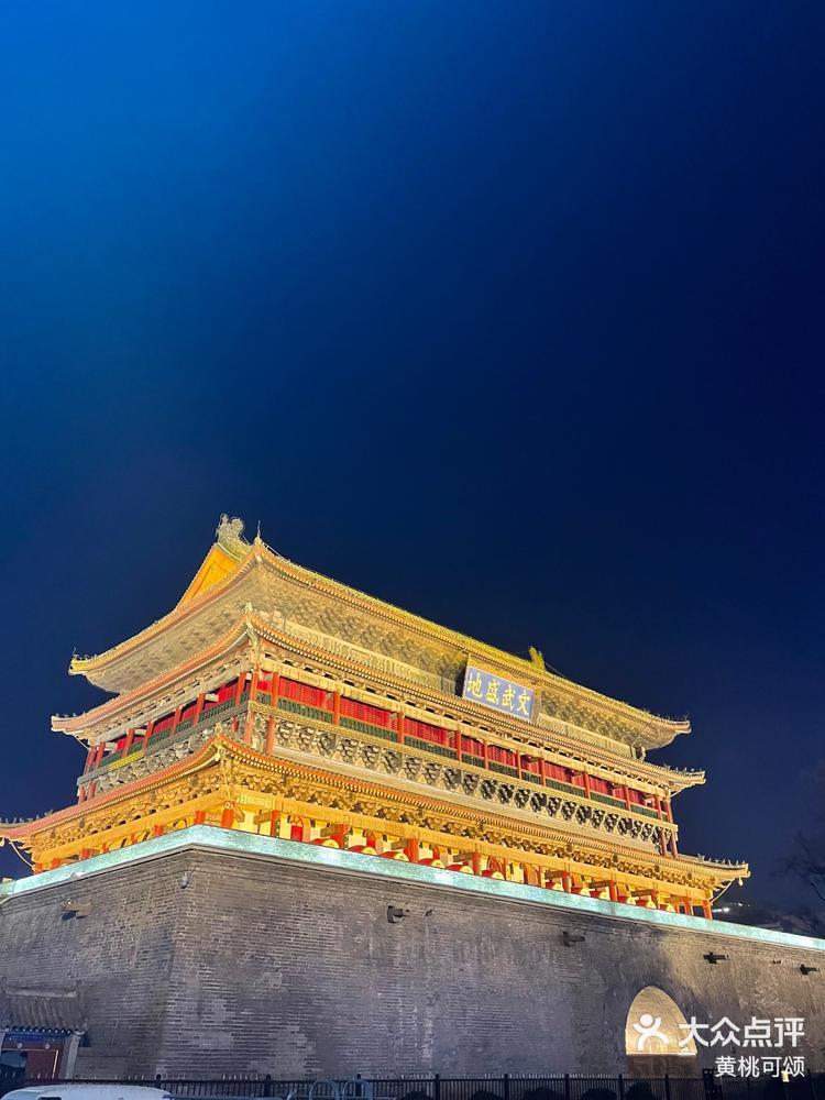 钟楼夜景西安图片大全图片