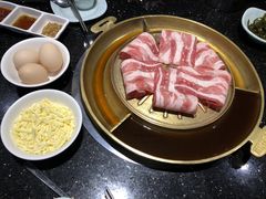 锅底芝士煎蛋-猪啊牛呀羊啊铜盘烤肉(正大广场店)