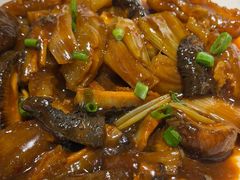 砂锅蹄筋焗海参-船歌·鱼水饺青岛菜(金狮广场店)
