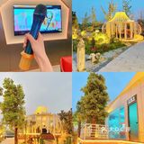 美滋滋 我们订的是星空泡泡屋，透明的圆形小屋