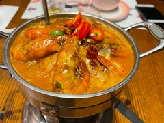 缤纷烩烤罗氏虾-甜阿姨·天台花园私房菜(万松园店)
