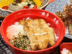 特制白烧活鳗饭半尾配溏心温泉蛋-鳗事鱼意·活鳗現烤专门店(富力海珠城店)