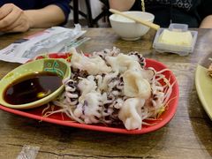 芥末白灼八爪鱼-贞姨美食·老字号海鲜大排档