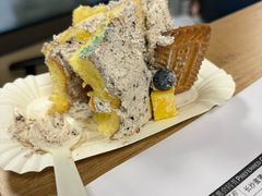 -芒果与甜纯动物奶油蛋糕&甜品台定制