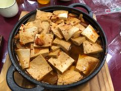 石板豆腐-北京龙庆四季香农家饭庄·灶台鱼·碳烤虹鳟鱼(龙庆峡店)