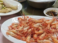 白灼河虾(半斤)-三伯饭店