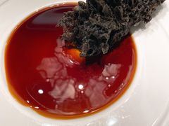 柚子黑醋汁酥皮海参-北京泰富酒店-柏景轩中餐厅