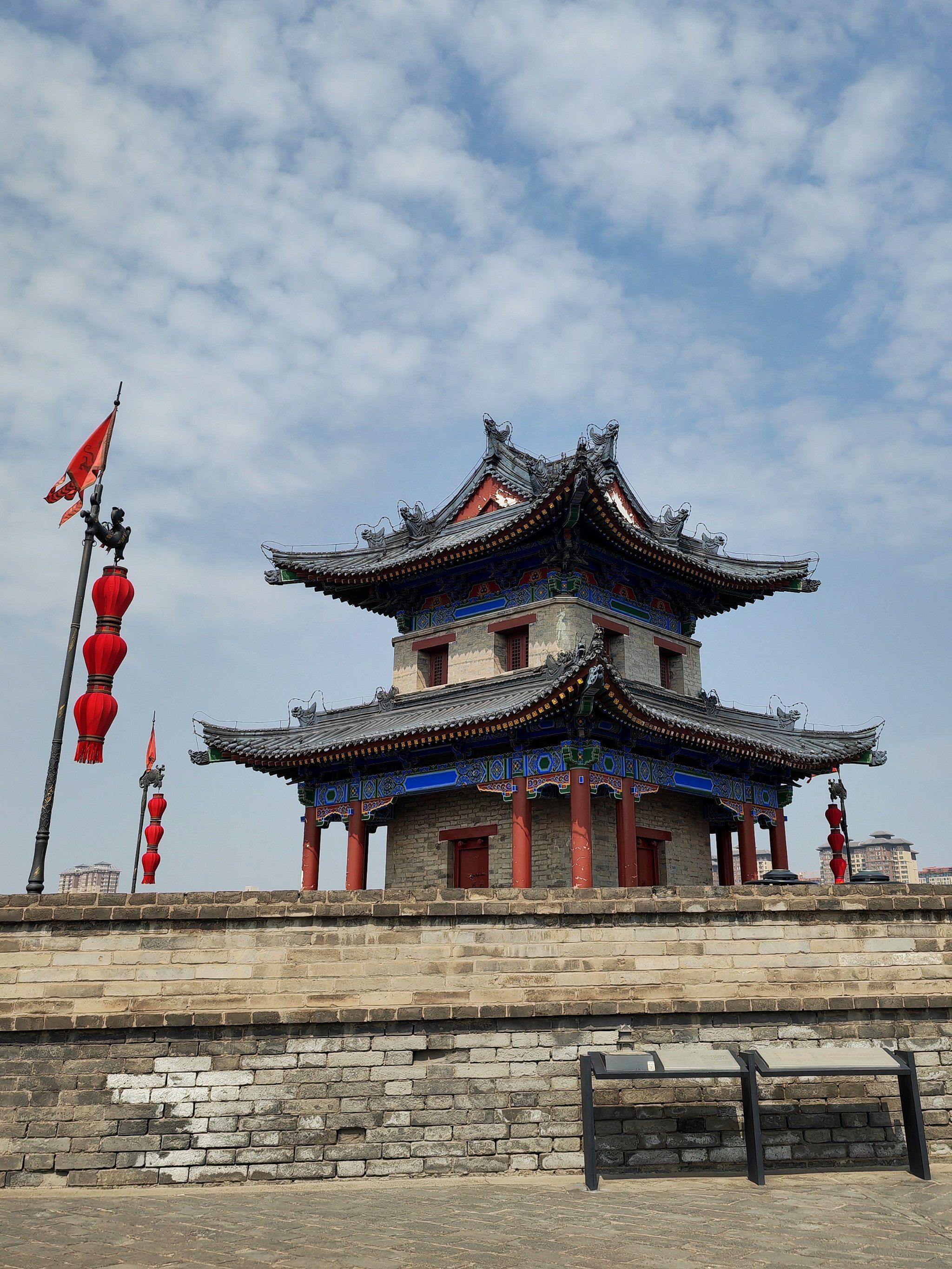 西安城墙 . 西北城角 . 西北角楼