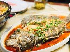 清蒸海鲈鱼-红蜡烛-养生粥-津鲁菜(中山路店)