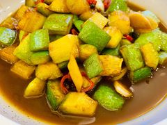 小瓜炒螺肉-江南村酒家