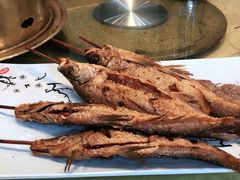 炸撅嘴鱼-燕北云山·农家菜·灶台鱼(密云溪翁庄店)
