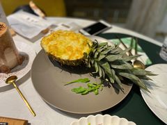 菠萝奶香海虾饭-开间茶馆·围炉煮茶