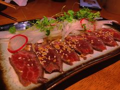 tataki风·火炙和牛刺身-山杏yama-katsu·吉列炸物