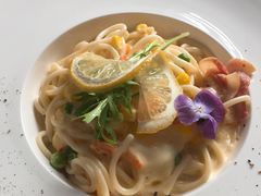 烟熏三文鱼奶油意面-吃饼人西餐(南开店)