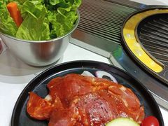 -山野的朋友露营炭火烤肉