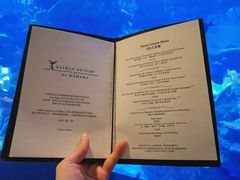 菜单-迪拜帆船酒店海底餐厅