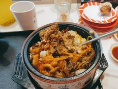 石锅鳗鱼牛肉饭-新一番三文鱼寿司(红城湖店)