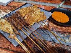 烧甜豆腐-桥边美食·原七小肥佬烧烤(海宁小区新居菉苑店)